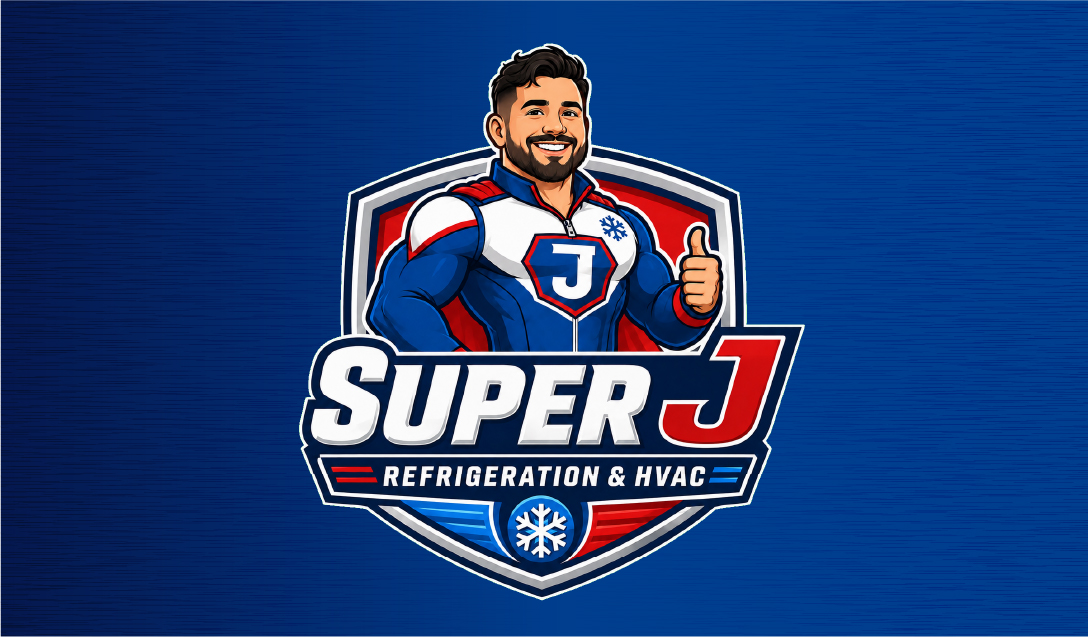 Front of the Super J business card