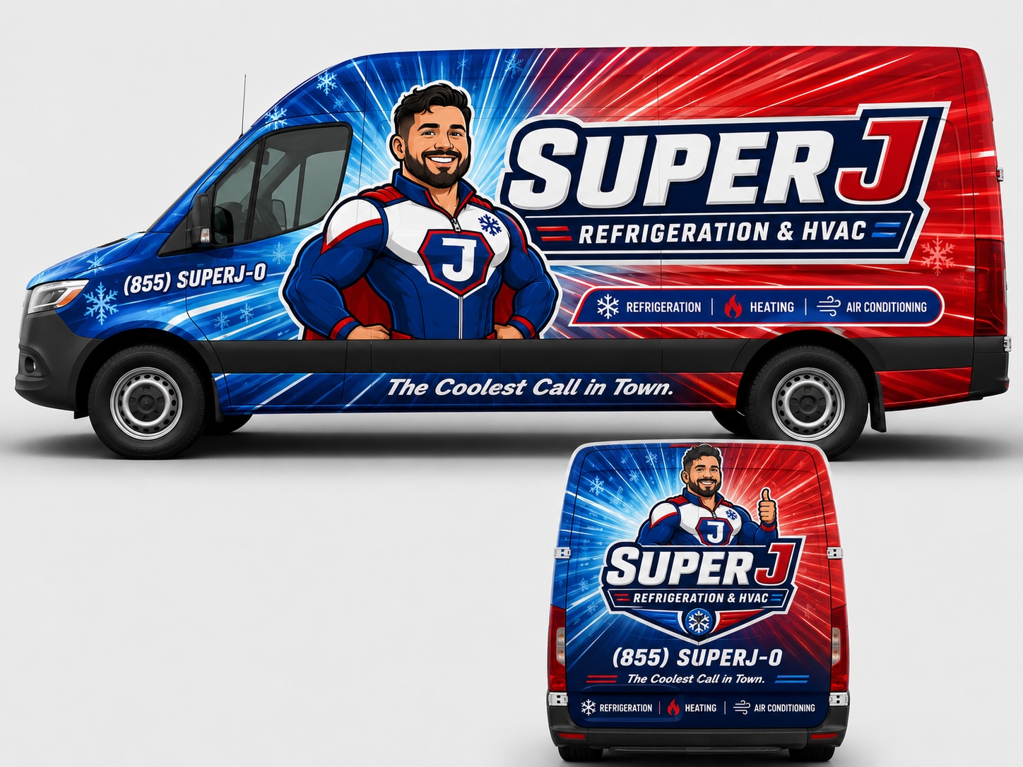 Super J vehicle wrap design