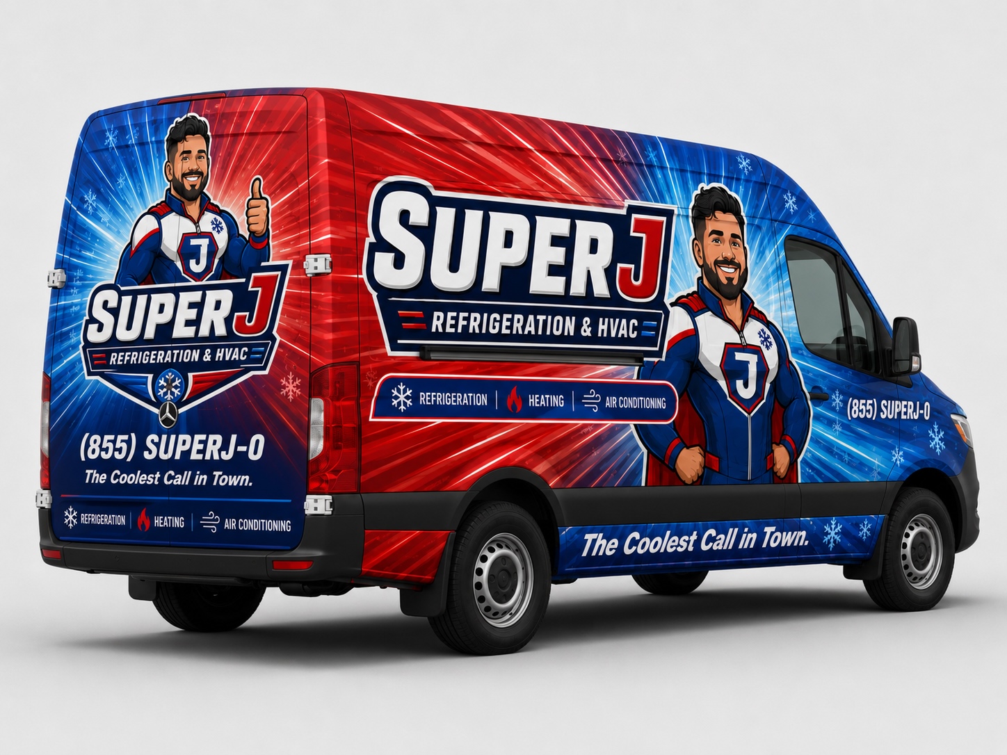 Super J fleet wrap — rear