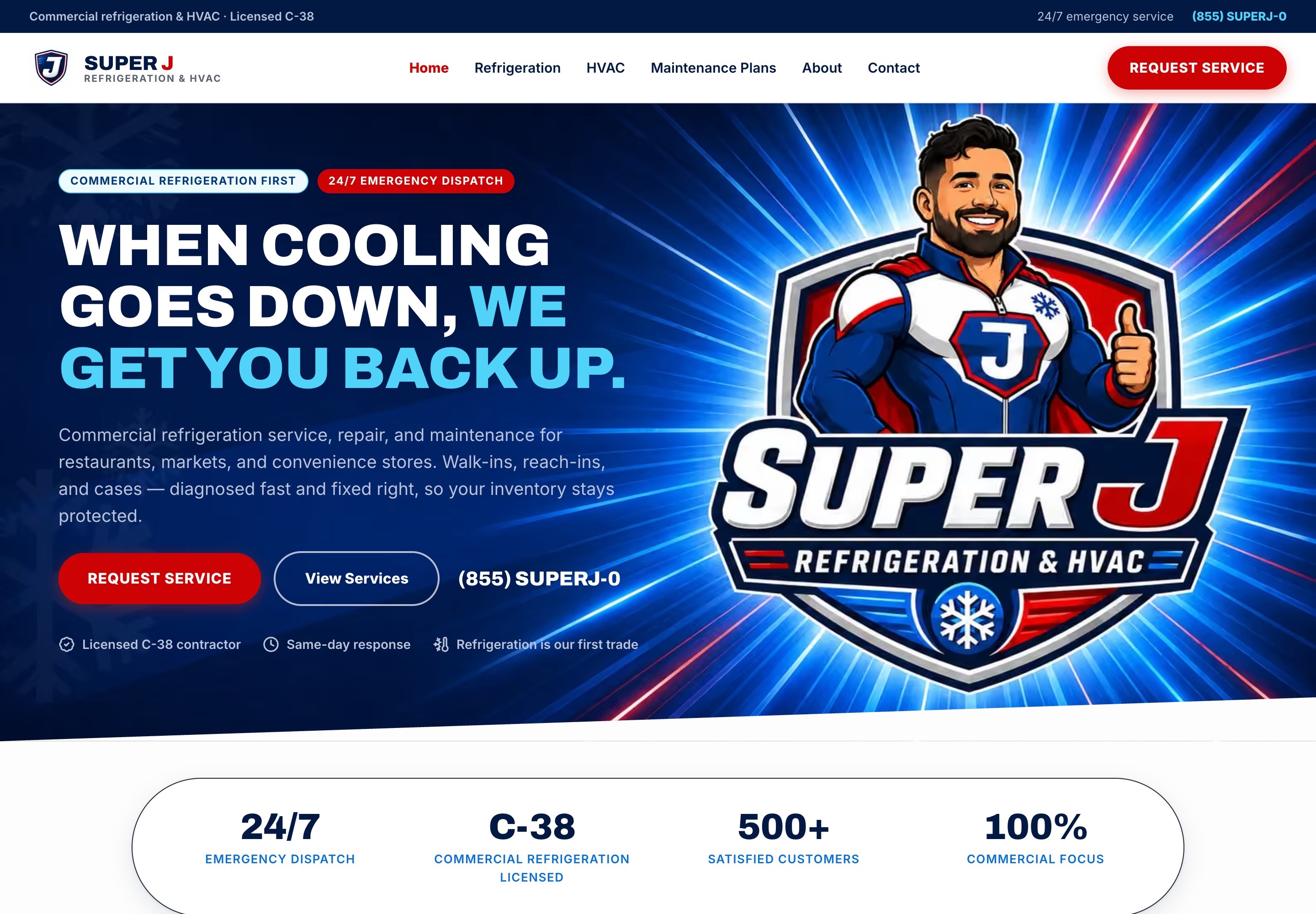 Catalyst-built Super J homepage